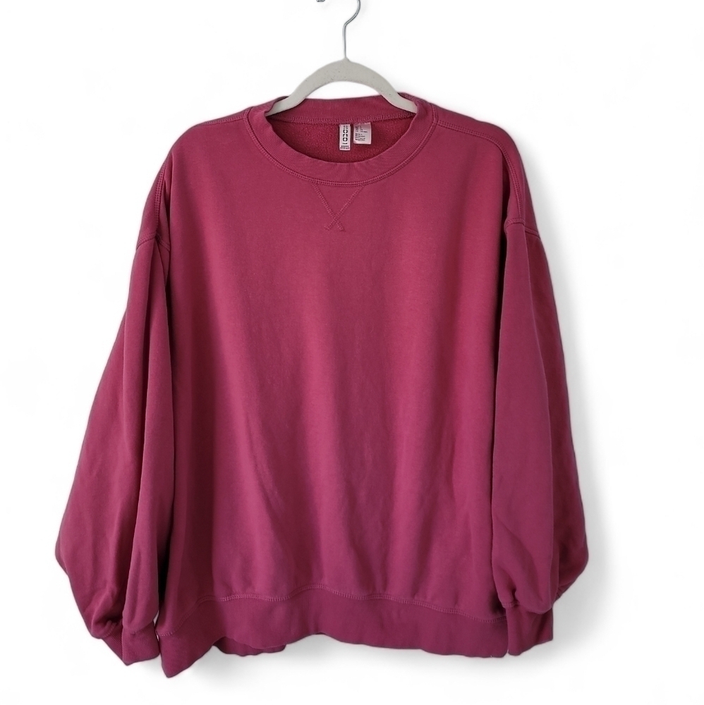 Small Divided Drop Shoulder Crewneck